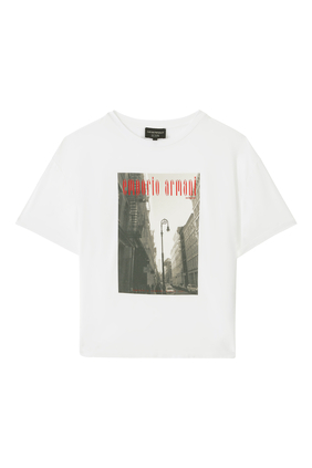 Icon Stretch-Jersey Photographic Print T-Shirt